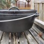 Dvojitý litinový hrnec Lodge Camp Dutch Oven s poklicí  3,8 l