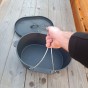 Litinový oválný hrnec Dutch oven Valhal Outdoor 9l