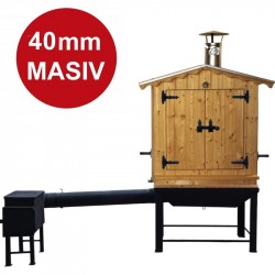 Dřevěná udírna Master Smoker 40 XL s topeništěm