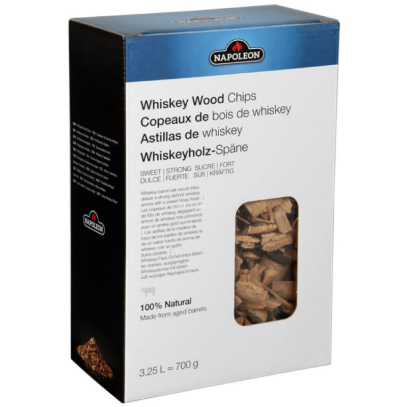 Levně Vonné dřevěné šupiny Napoleon Whisky 700g