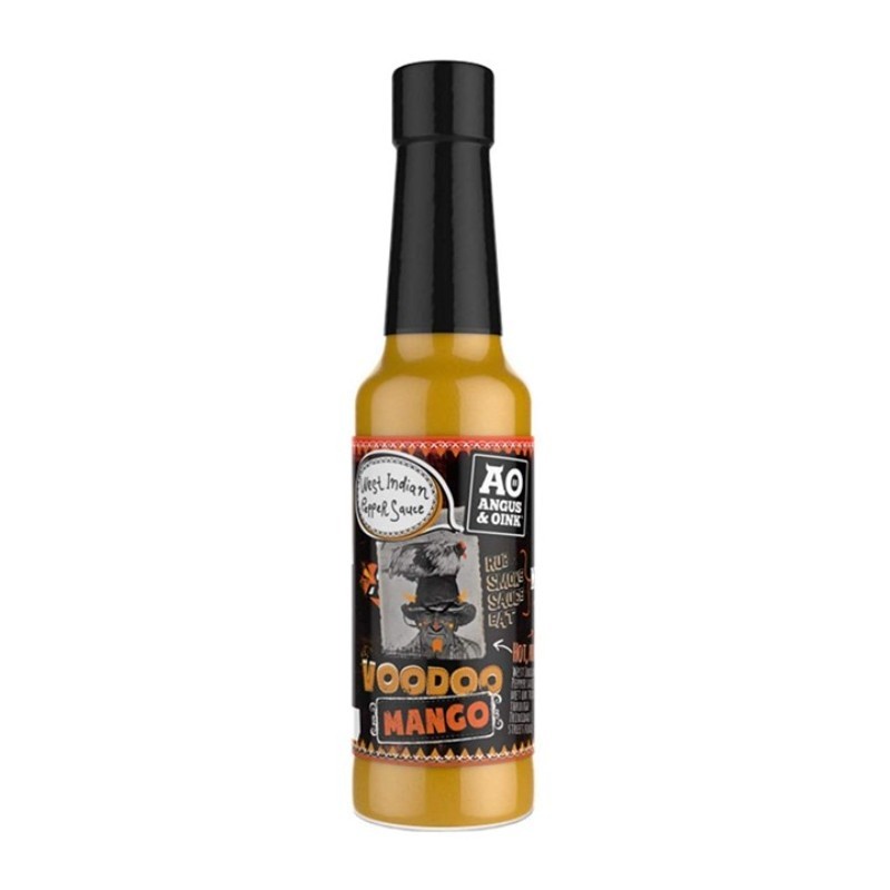 Levně BBQ grilovací omáčka Voodoo Mango Hot sauce 150ml Angus&Oink