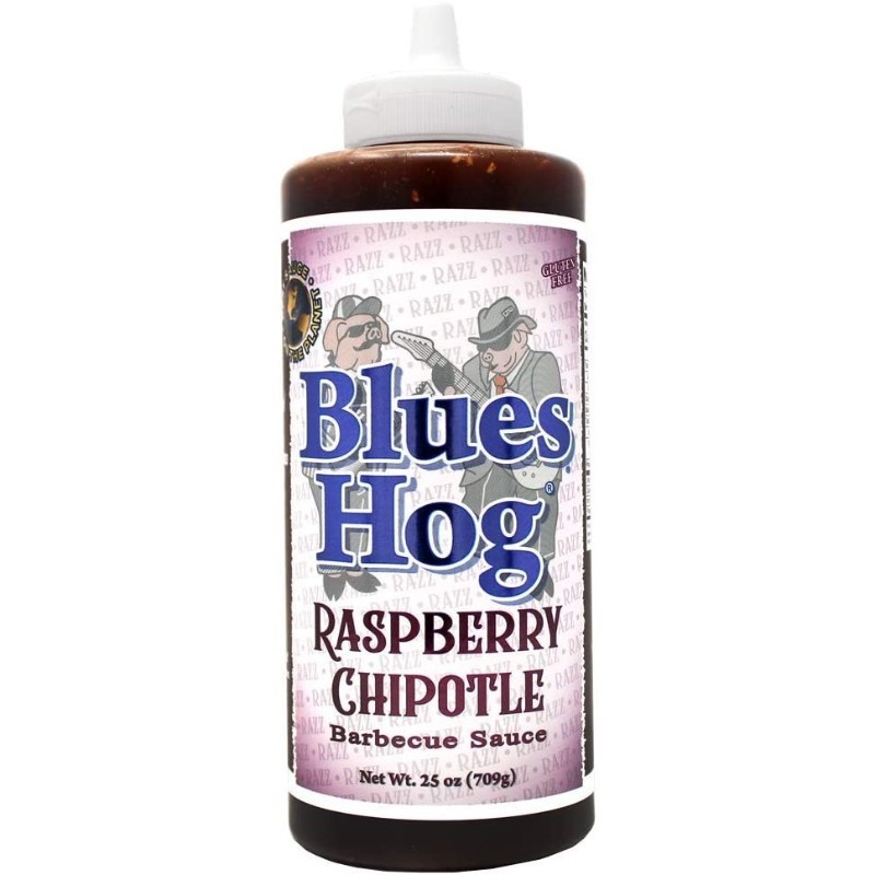 BBQ grilovací omáčka Raspberry Chipotle sauce 709g Blues Hog