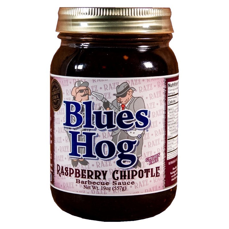 BBQ grilovací omáčka Raspberry Chipotle sauce 557g Blues Hog
