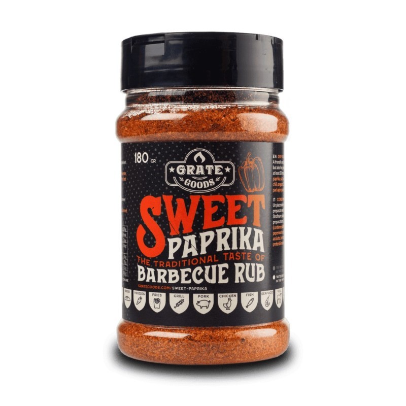 BBQ koření Sweet Paprika Premium BBQ 180g Grate Goods