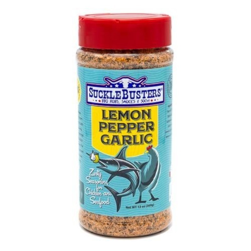 BBQ koření Lemon Pepper Garlic 369g Suckle Busters