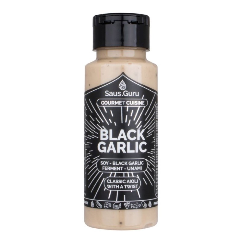 BBQ grilovací omáčka Black Garlic 250ml Saus.Guru