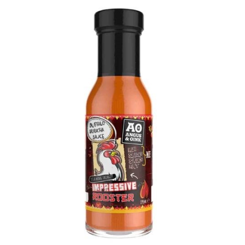 Levně BBQ grilovací omáčka Impressive Rooster Buffalo Sriracha 300ml Angus&Oink