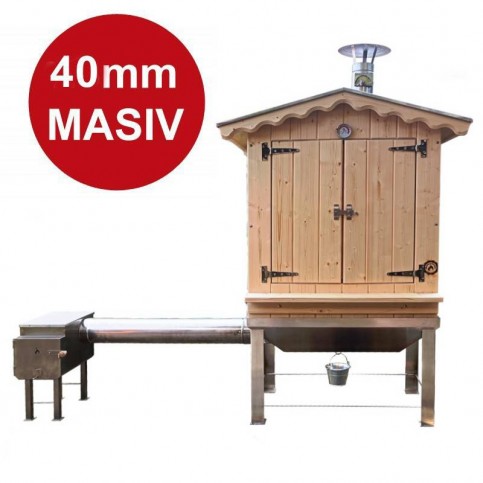 Dřevěná udírna Master Smoker 40 XLS s topeništěm