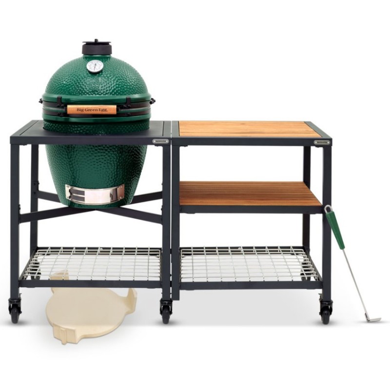 Levně Gril Big Green Egg Medium ve stole - akční set