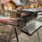 Nerezový gril na kuře s otočným rožněm UG Grill