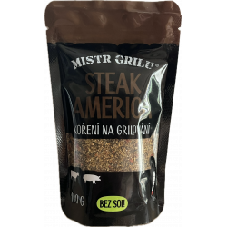Grilovací koření BEZ SOLI Steak America 100 g