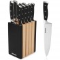 11-dílná sada kuchyňských nožů ve stojanu Gooda - černá