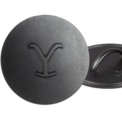 Litinový lis na hamburgery Lodge Yellowstone 20 cm