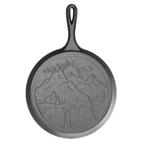 Litinová pánev na palačinky Lodge  Wanderlust 26 cm
