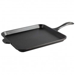 Čtvercová litinová pánev Lodge 28 cm - nízká