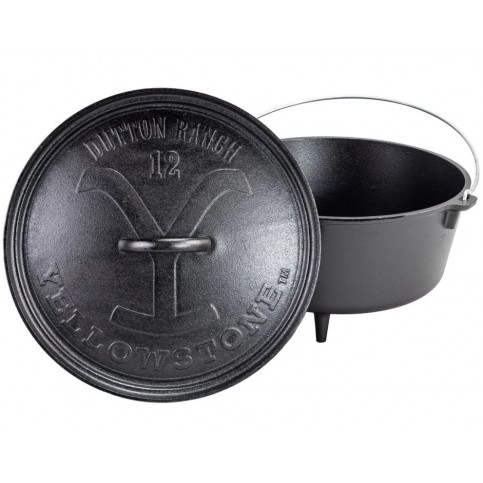 Litinový outdoorový hrnec Lodge Yellowstone 7,6 l s poklicí