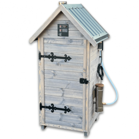 Dřevěná elektrická udírna s dymboxem 520L Kalme antracit