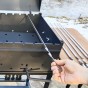 BIG BBQ špízový gril na dřevo Kalme 60 cm