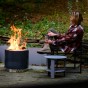 Ohniště s podstavcem Bonfire Solo Stove 2.0  v metalické šedé barvě
