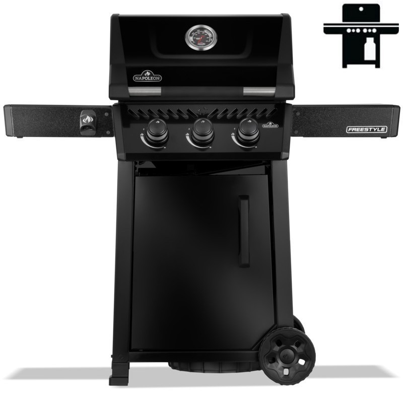 Gril Napoleon Freestyle 365 s dvířky - černý