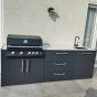 Ilustrační foto venkovní kuchyně s plynovým grilem Brabura Grills Fusion 400