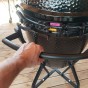 Gril Big Green Egg Onyx Large se stojanem s madlem