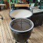 Gril Big Green Egg Onyx Large se stojanem s madlem