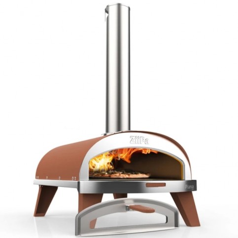 Pizza pec ZiiPa Piana Evo na dřevěné pelety - cihlová