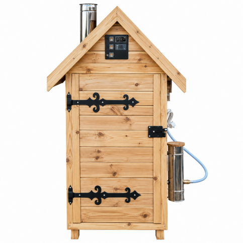 Dřevěná elektrická udírna s dymboxem 310L Kalme přírodní