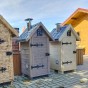 Dřevěná elektrická udírna s dymboxem 180L Kalme přírodní