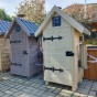 Dřevěná elektrická udírna s dymboxem 520L Kalme přírodní