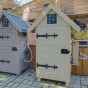 Dřevěná elektrická udírna s dymboxem 520L Kalme přírodní