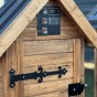 Dřevěná elektrická udírna s dymboxem 180L Kalme hnědá