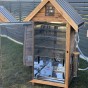 Dřevěná elektrická udírna s dymboxem 310L Kalme hnědá