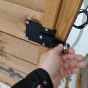 Dřevěná elektrická udírna s dymboxem 310L Kalme hnědá