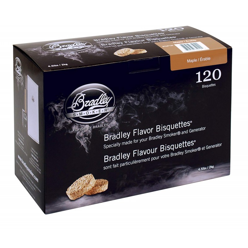 Udící brikety Bradley Smoker Javor 120 ks