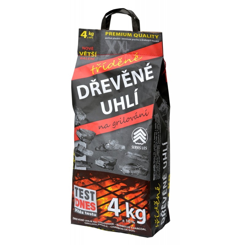 Levně Servis Les Dřevěné uhlí 4kg