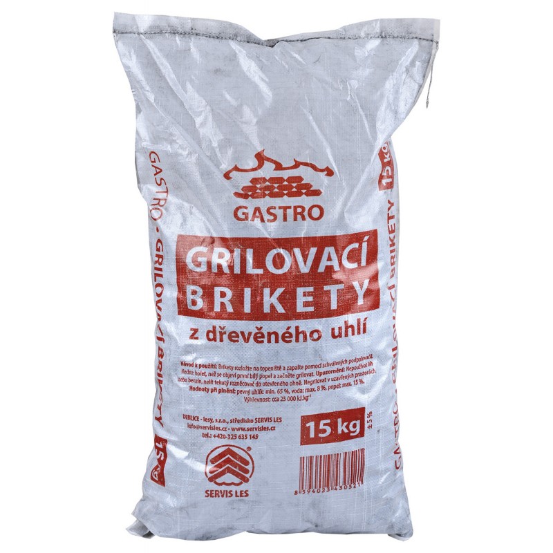 Levně Servis Les Grilovací brikety 15kg GASTRO