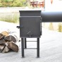 Doprodej - Dřevěná udírna Master Smoker L s topeništěm 