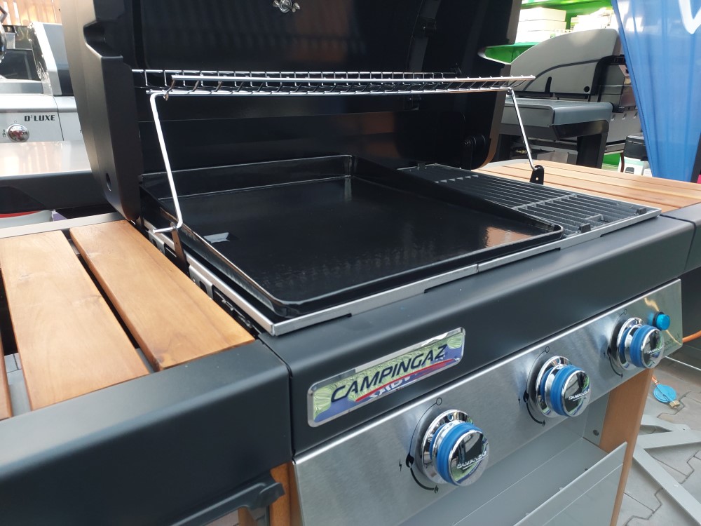 plancha na grilu campingaz