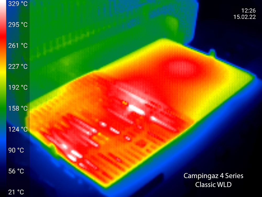 termofotografie grilu campingaz