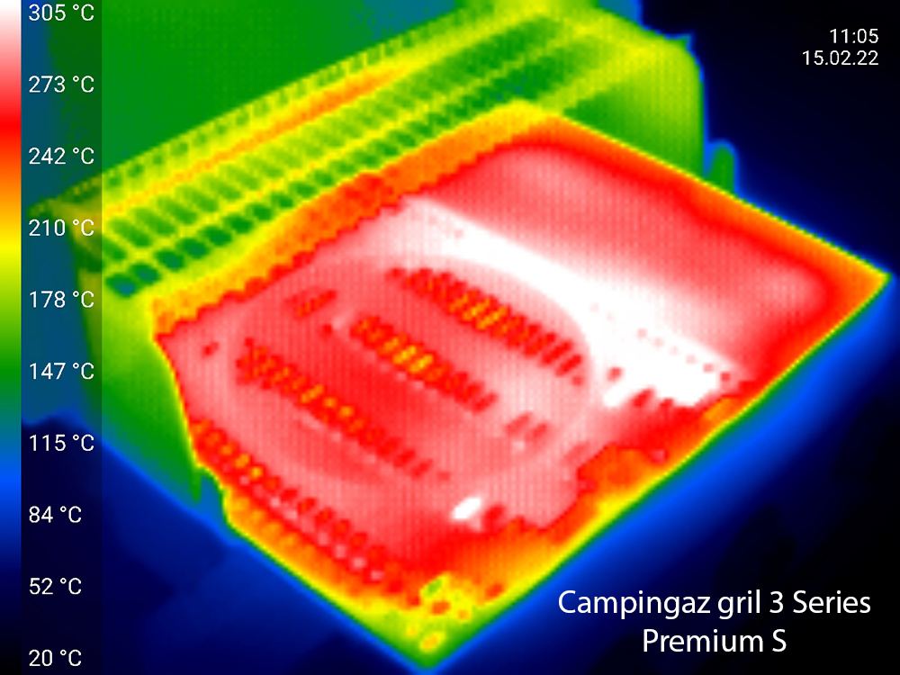 termofotografie grilu Campingaz