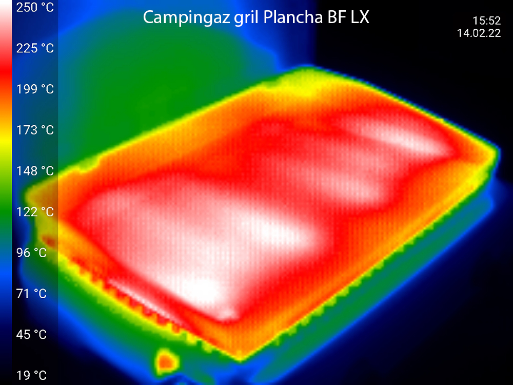 termofotografie grilu campingaz