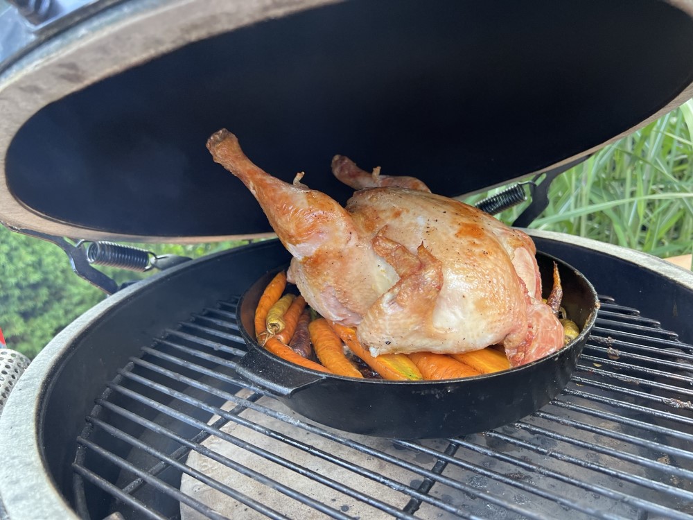 kurz grilování na grilech big green egg