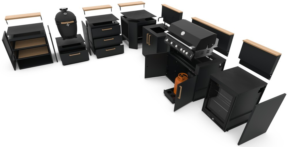 Konfigurace vlastní kuchyně Brabura Grills