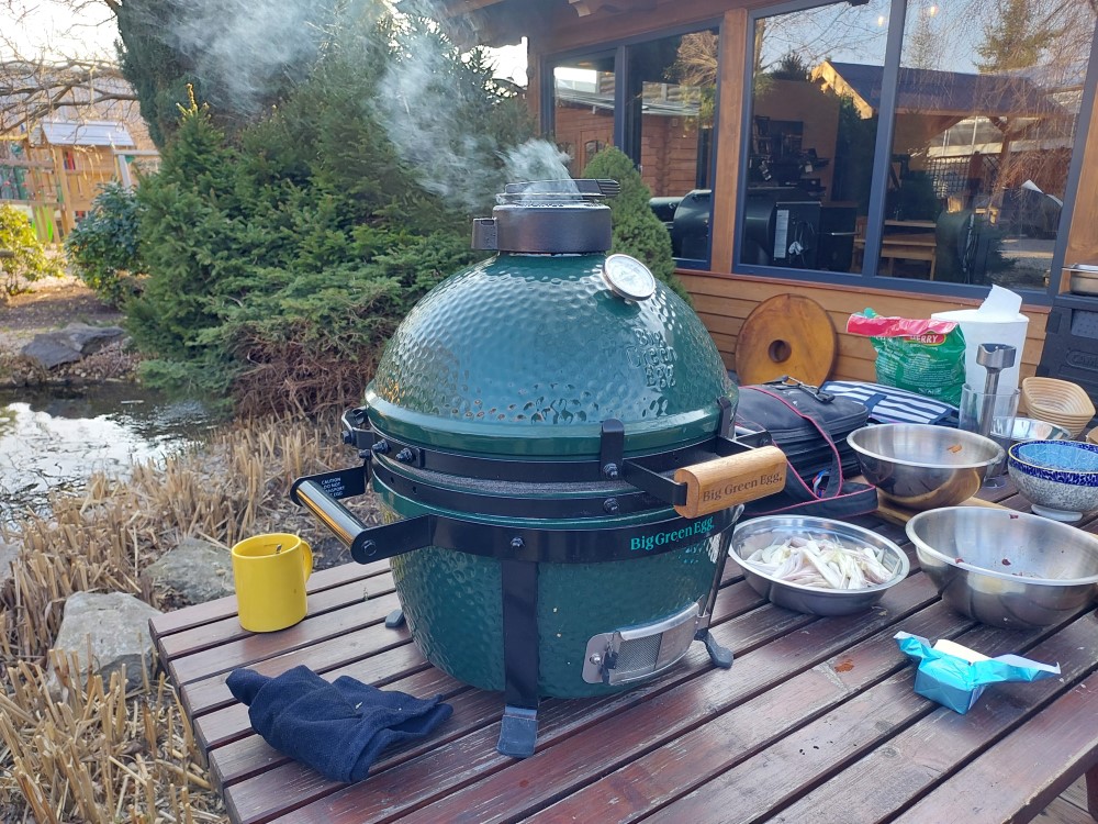 grilování v big green egg