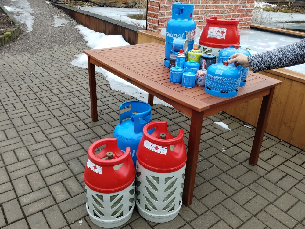 plynové láhve ke grilu