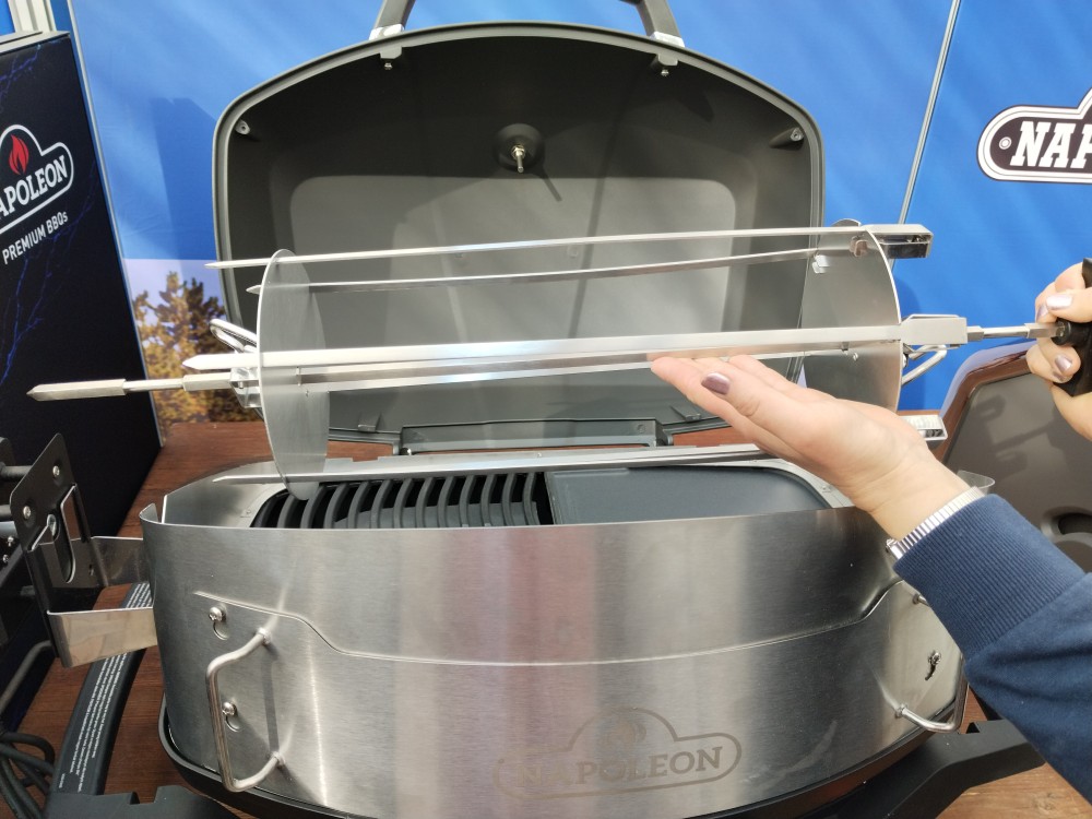 ploché špízy pro otočný rožeň cestovních grilů Napoleon