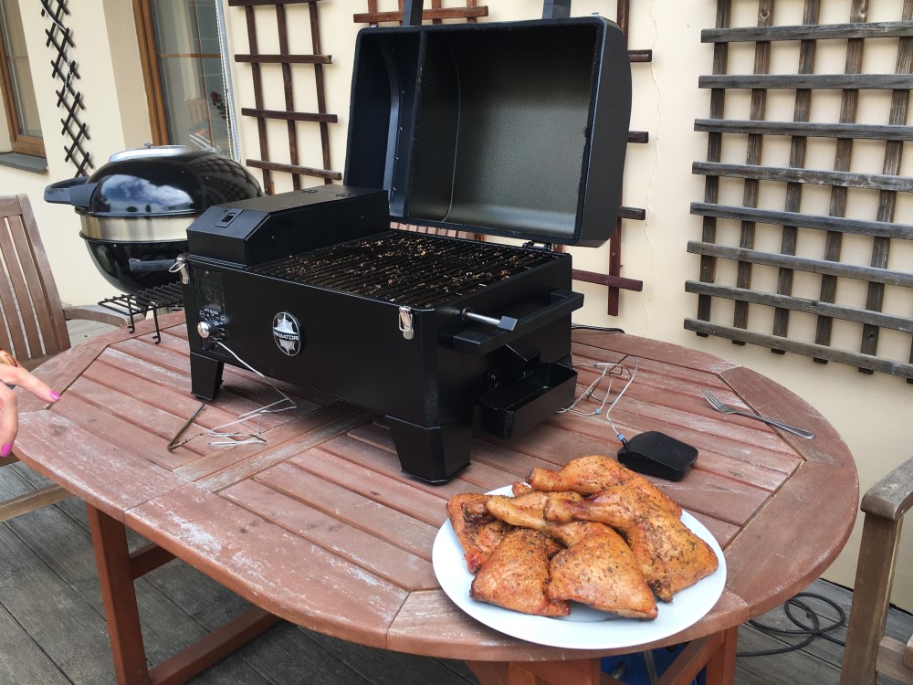 kuřecí stehna v peletovém grilu