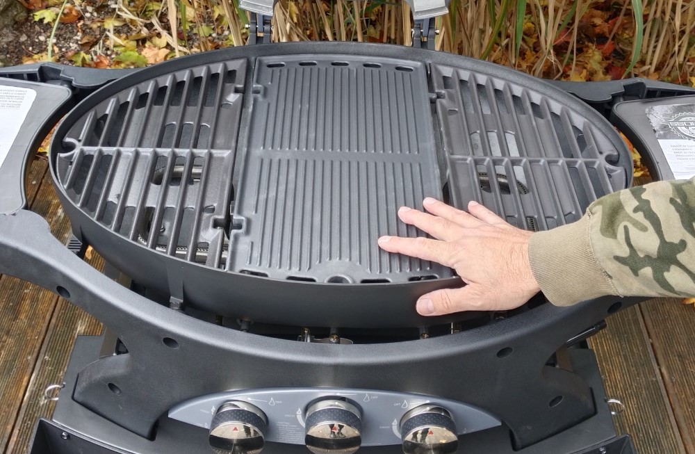 litinový tál grilu pit boss sportsman